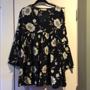 Ceil long sleeved flowered dress